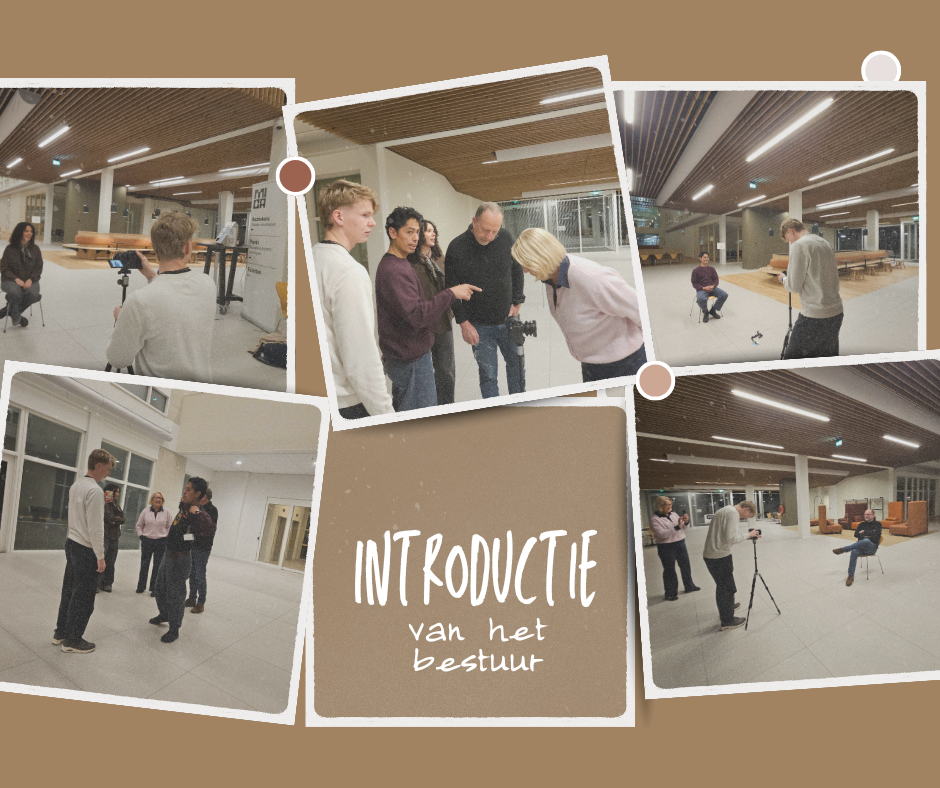 De fotograaf neemt foto's van het bestuur van Stichting Amurang.