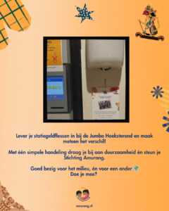 Aankondiging statiegeld stichting Amurang